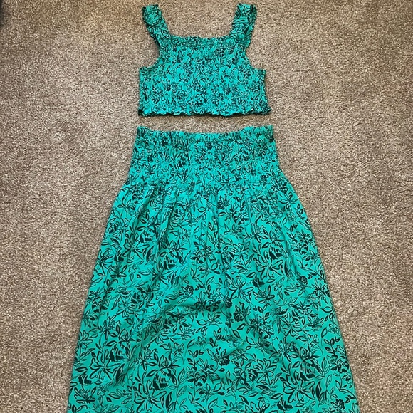 Ingrid & Isabel Turquoise maternity two piece - Picture 1 of 8